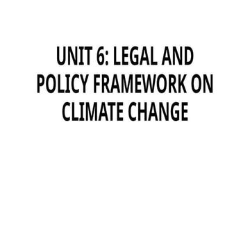 Legal and Policy Framework in Climate Change by Rabindra