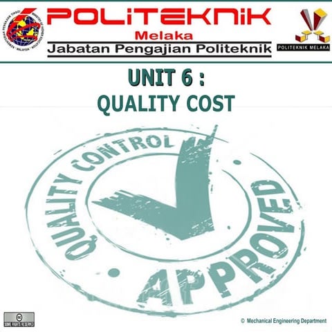 JF608: Quality Control - Unit 6