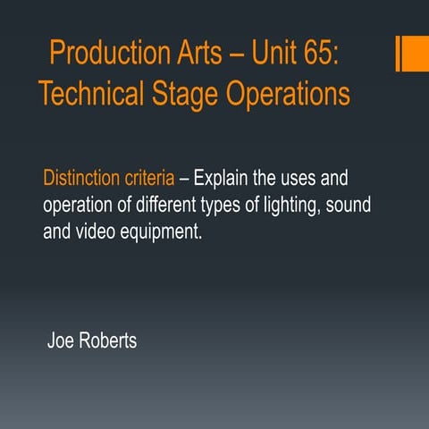 Stage lighting powerpoint | PPTX