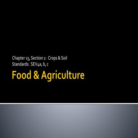 Unit 6 ch 15 s2  crops &amp; soil