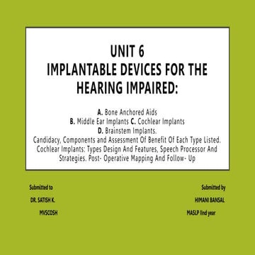 IMPLANTABLE HEARING DEVICES MASLP