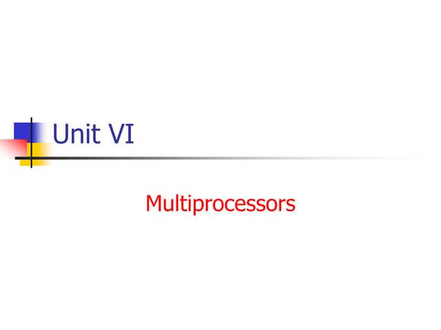 Unit 6 interprocessor arbitration