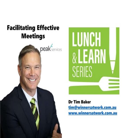 Facilitating Effective Meetings 