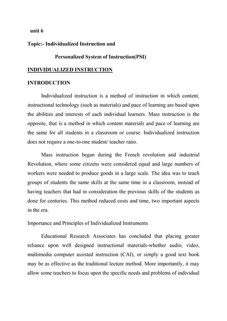 Unit 6 pedegogy[1]