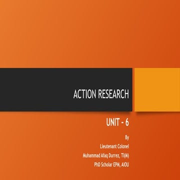 Introducing action research | PPTX