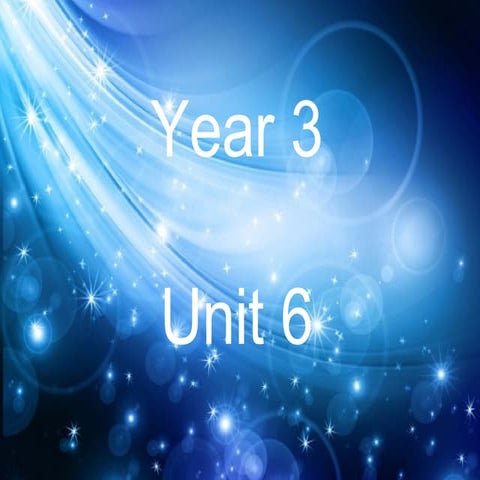 Unit 6 Year 3 Ppt