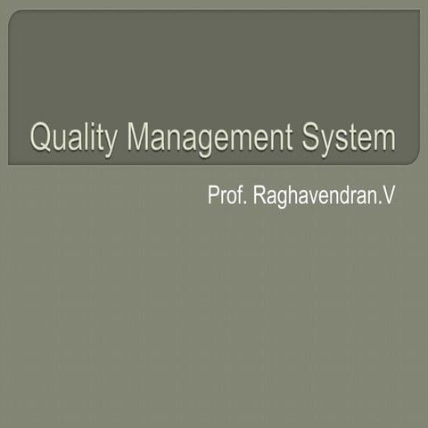 TQM Unit 7, VTU Syallabus