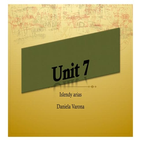 Unit 7 | PDF