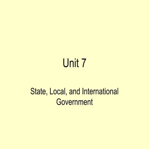 Unit 7 | PPT