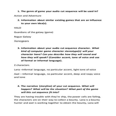 Presentation structure
