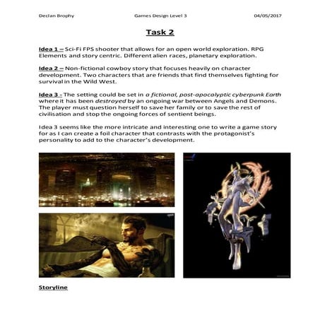 Unit 74  - Story Writing Work 