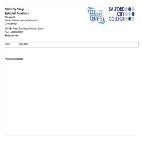 Unit78 production log_191113