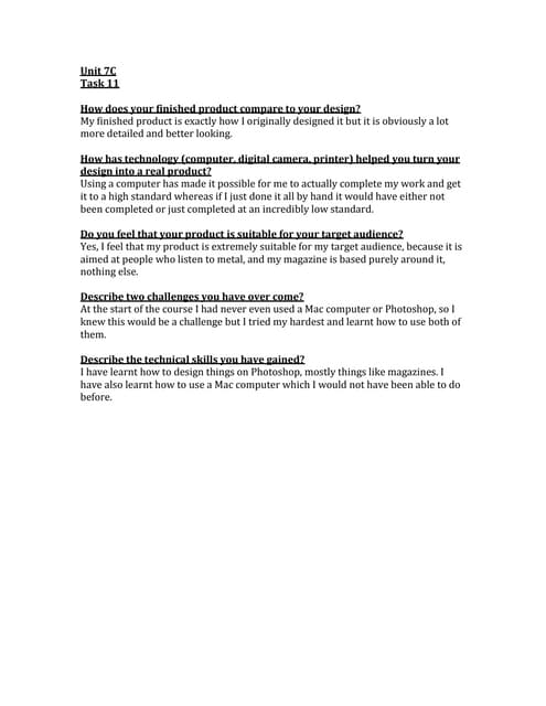 Unit 18 Task 3 | PDF
