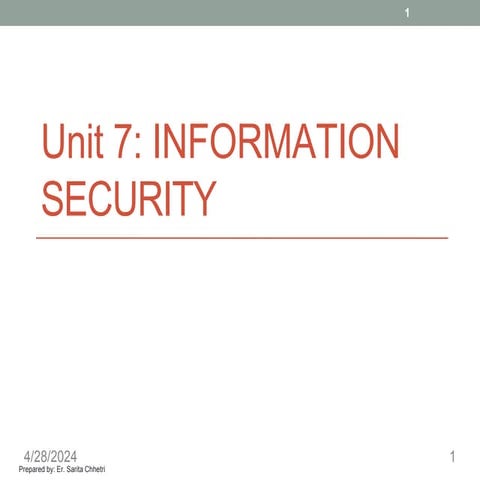 Informations Security and It's Consequence By Sulav Acharya