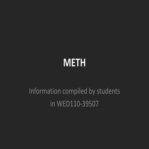 Don't Meth Around Again (2011)