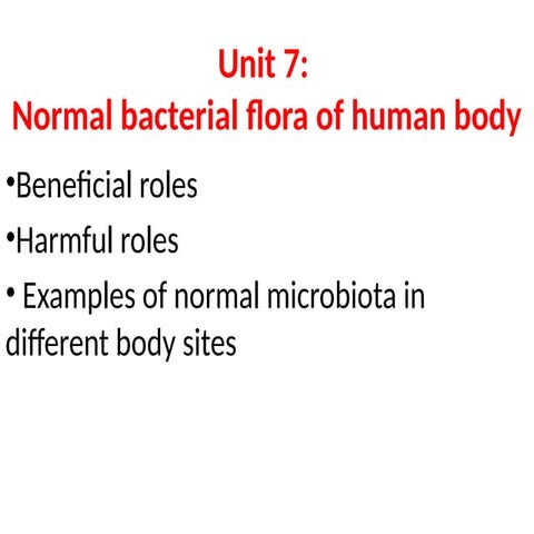 Normal flora | PPT