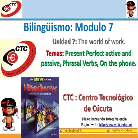 New Headway Intermediate - Unit 7 the world of work 