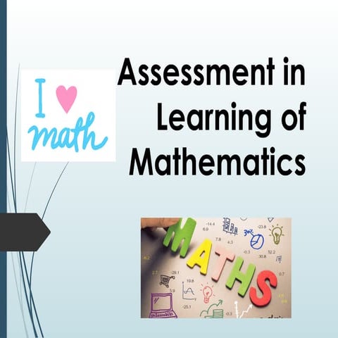 Assessment in LearningofMathematics.pptx