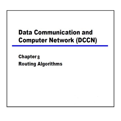 Routing Algorithm | PPT