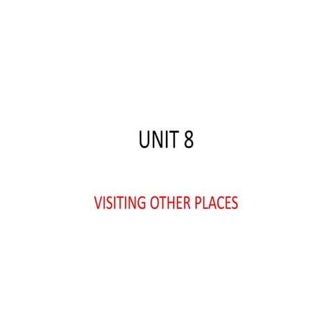 Unit 8 