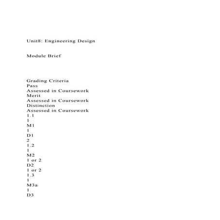 Unit8 Engineering DesignModule BriefGrading C.docx