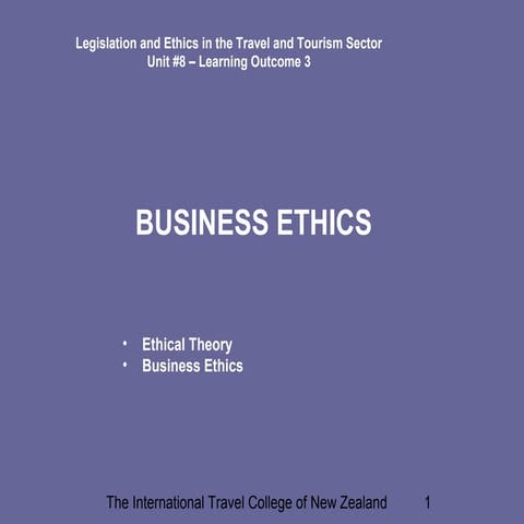 Business Ethics