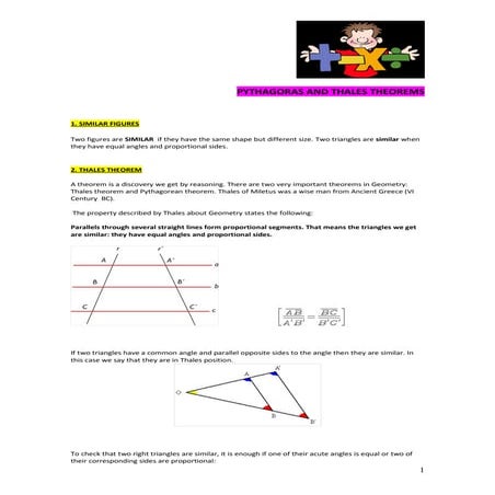 Unit 8 thales and pythagoras theorems