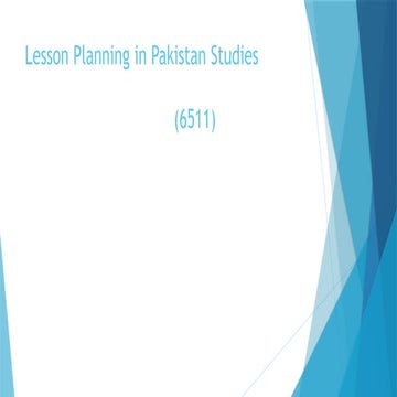 History of Pakistan for Master of Education