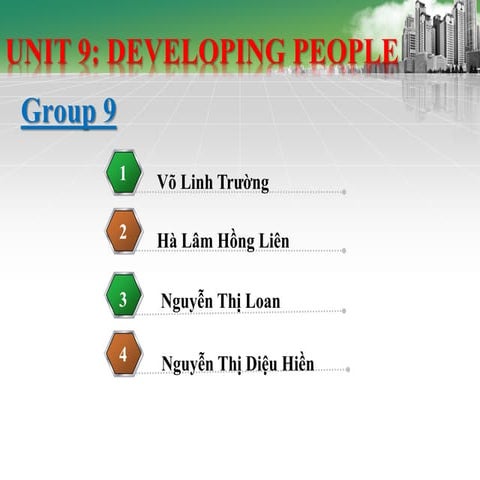 Unit 9.Developing People Assignment