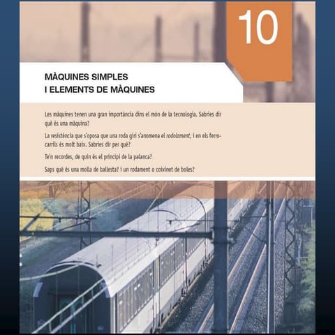 Unitat 10 maquines simples i elements de màquines