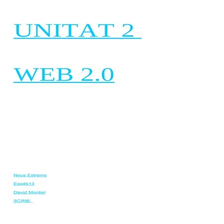 Unitat 2   web 2.0