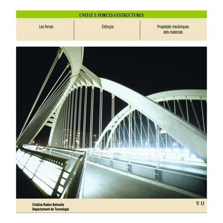 Unitat 3 forces, esforços i propietats
