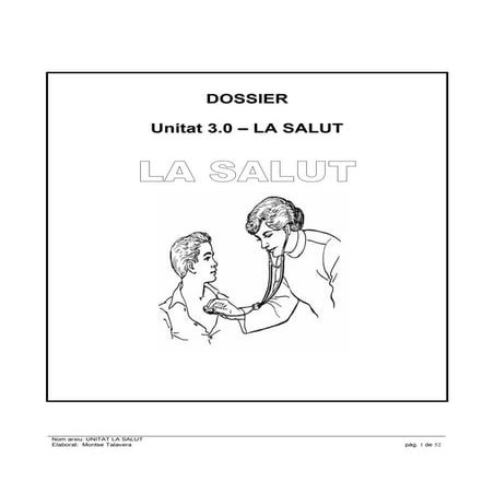 Unitat 3 la salut