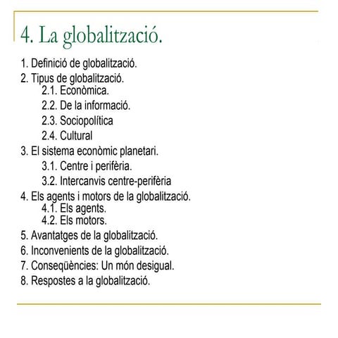 Unitat 4   globalització