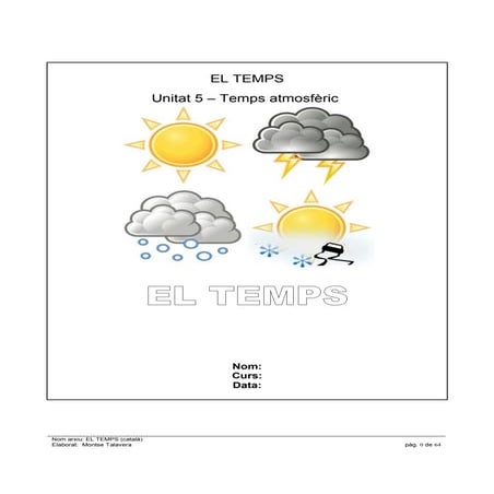 Unitat 5 el temps