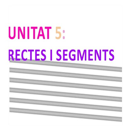 Rectes i segments