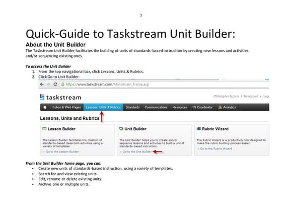The taskstream enterprise data hub canvas | DOCX