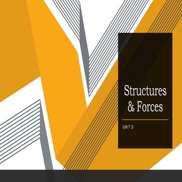 Unit d structures &amp; forces