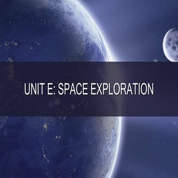 Unit e   space exploration
