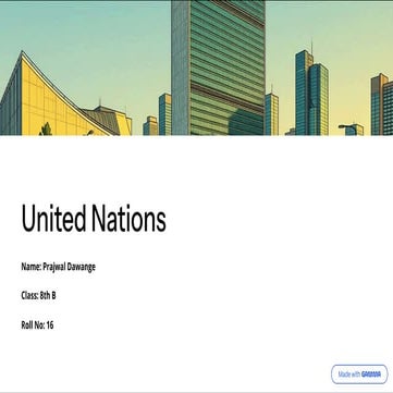 UNITED NATIONS DEVELOPMENT PROGRAMME | PPTX