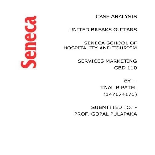 United breaks guitars  case analysis (services marketing)