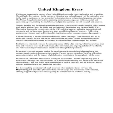 United Kingdom Essay. Uk essays. Migration in United Kingdom Essay ...