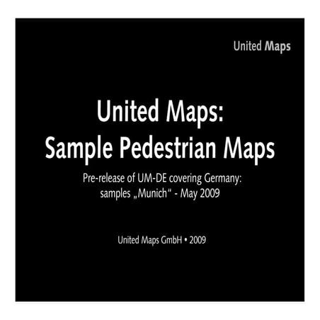United Maps - Pedestrian Map, Large Scale Samples Munich