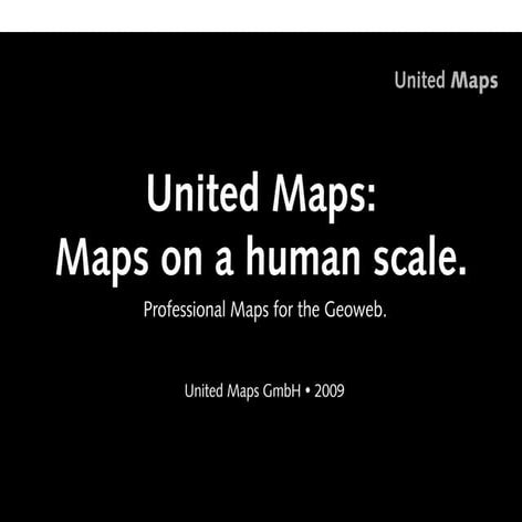 United Maps - Where 2.0 2009 and WhereCamp