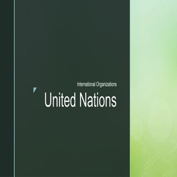 United Nations Topic Notes(new) powerpoint