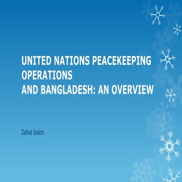 United nations peacekeeping operations