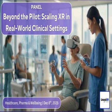 Presentació "Beyond the Pilot: Scaling XR in Real-World Clinical Settings"