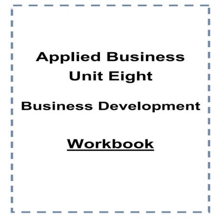 Unit eight workbook