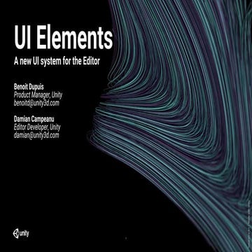UIElements, a new UI system for the editor