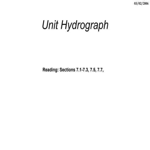 UnitHydrograph.ppt